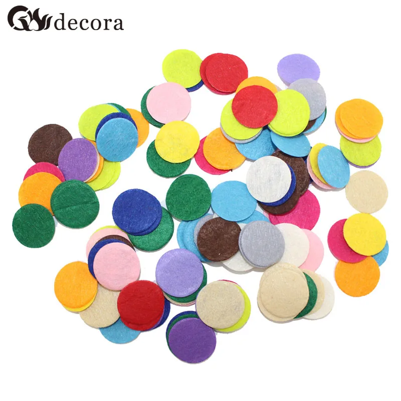 DECORA 200 шт. 2 5 см Экологичные круглые фетровые тканевые прокладки аксессуар