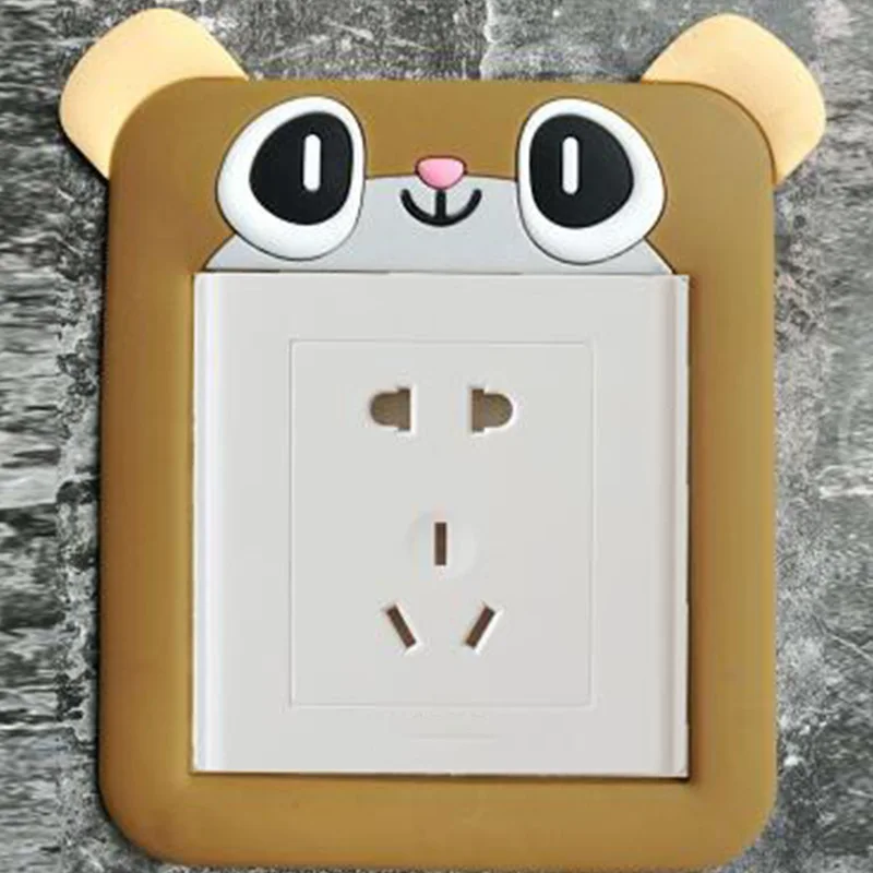 2 Модные креативные 1 шт. милые светящиеся наклейки на стену, наклейки на выключатель питания, водонепроницаемые силиконовые Мультяшные украшения для дома - Цвет: 2