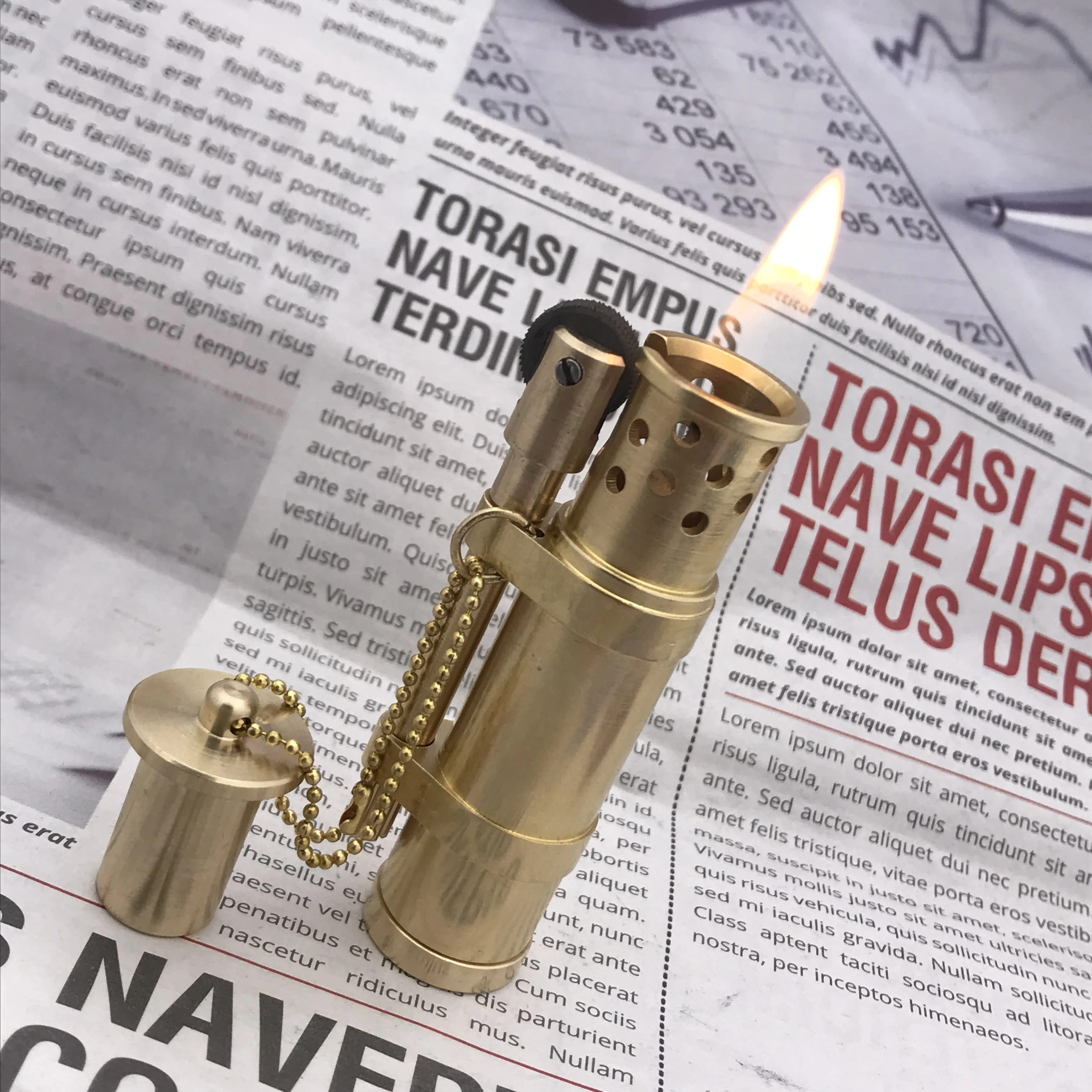 Ручная латунная металлическая бензиновая Зажигалка для сигарет, прозрачное стекло, масляный бак, герметичный, менее летучий, коллекция подарков 178 г 100*35 мм