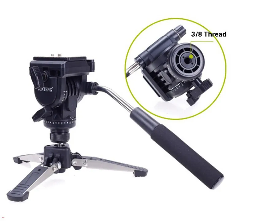 Tripods 288 Camera Monopod + Fluid Pan Head Unipod Holder for all Canon Nikon DSLR |