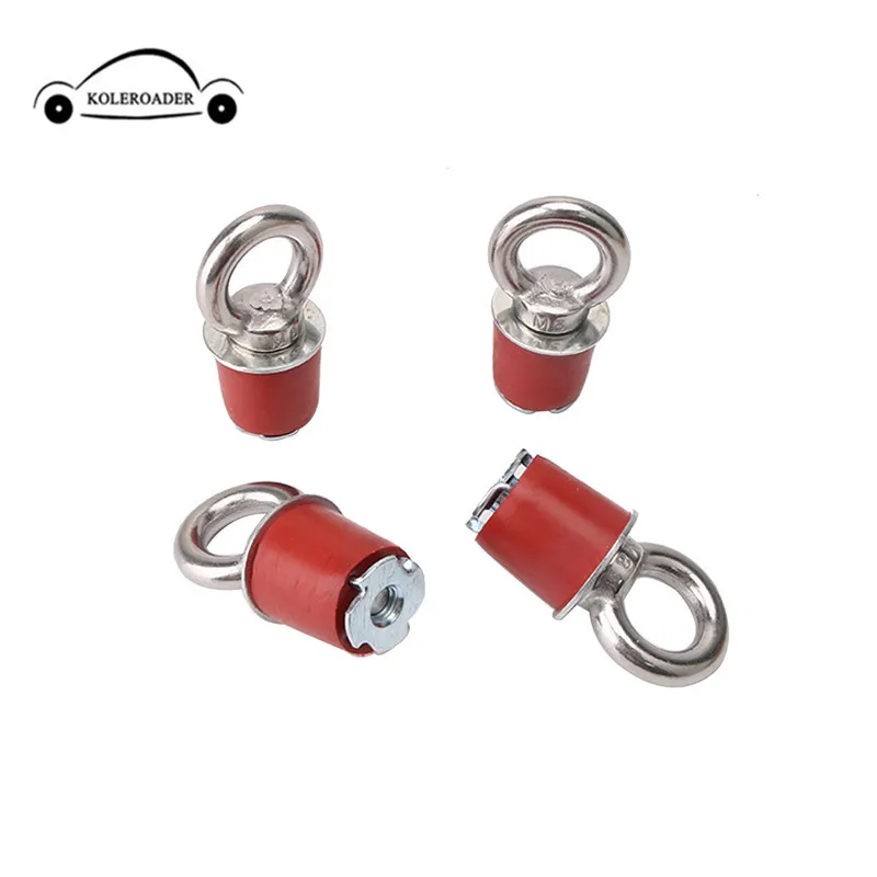 4 Pack Lock And Tie Down Anchors Eye Bolt Fasteners For Polaris Snowmobile Cargo Racks Other ATV's With A 1'' Diameter Hole |