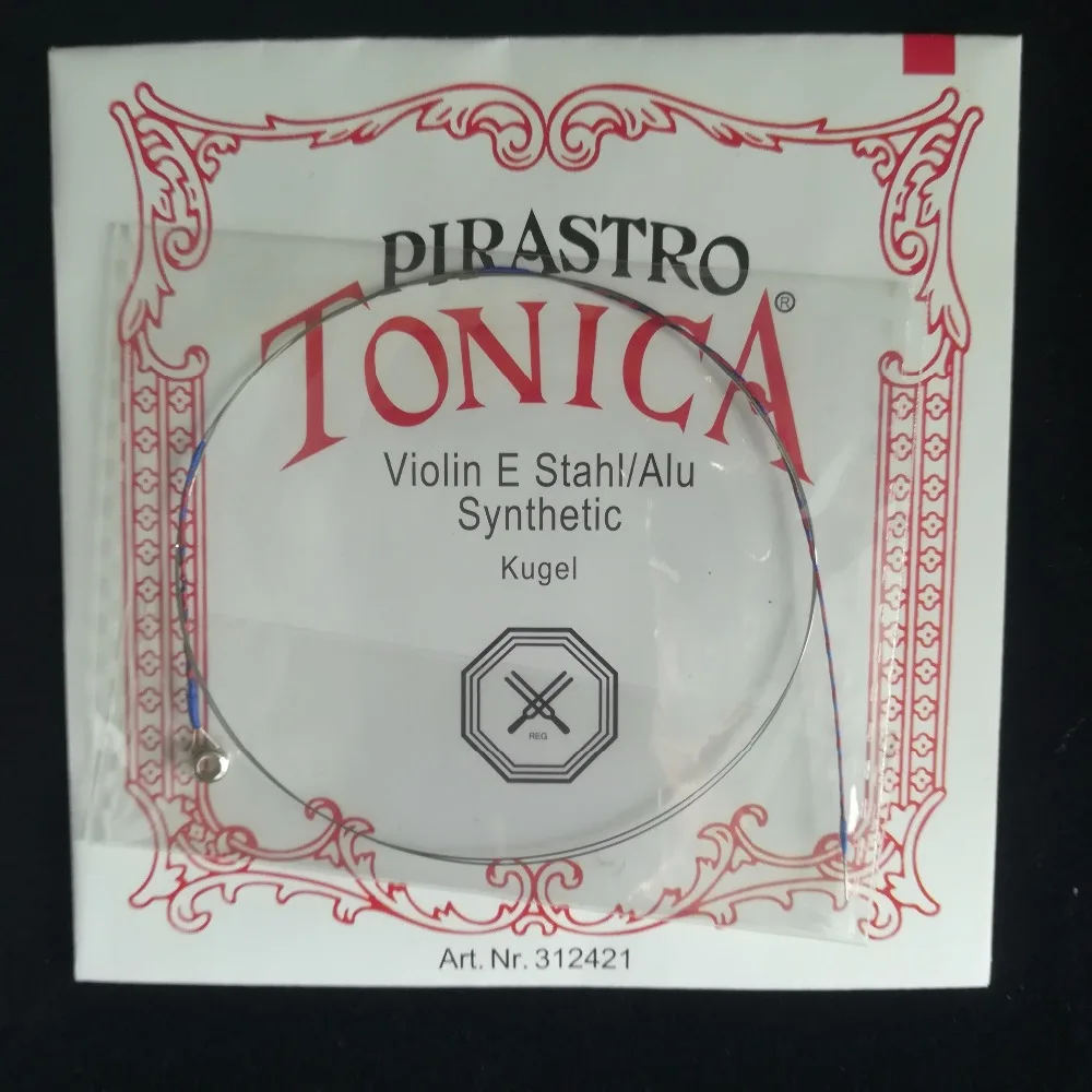 4 шт./компл. Пособия по немецкому языку Пирастро Tonica скрипки струны Комплект шаровым окончанием, E, красные/зеленые/голубые/желтые/D, комплект o строка для 3/4 4/4 скрипки