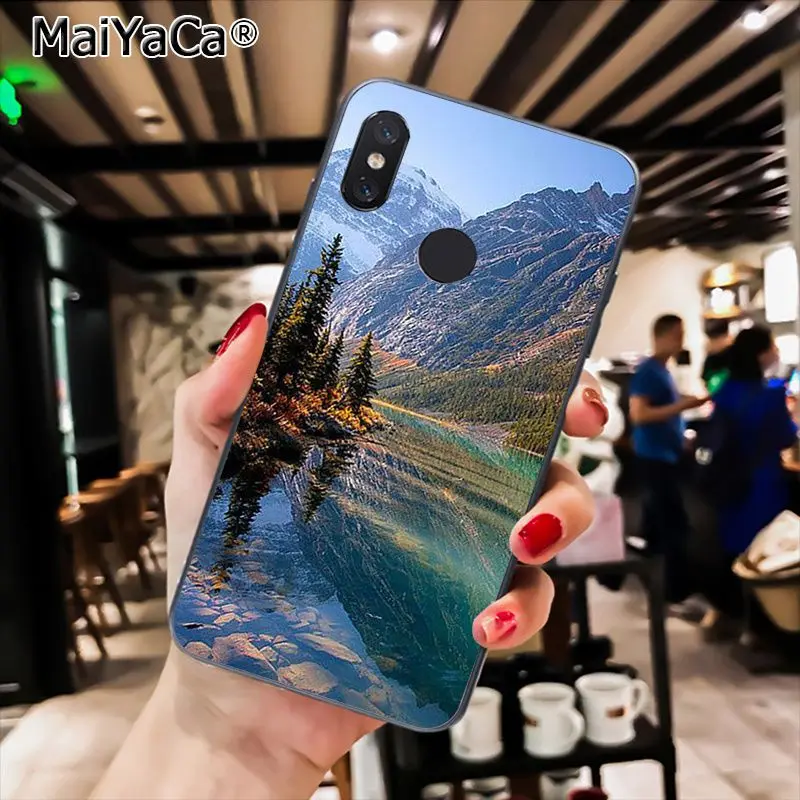 MaiYaCa зимние снежные горы Sceneary черный чехол для телефона для Xiaomi Redmi8 4X 6A S2 7A 6A Redmi 5 5Plus Note5 7 Note8Pro