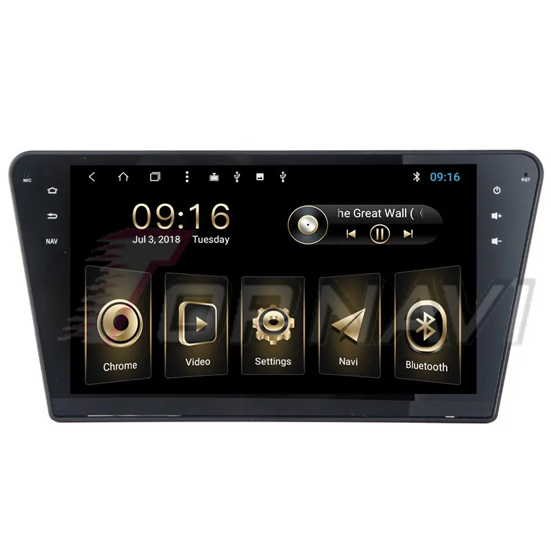 Авто Медиа для Peugeot 408 2014 Android 8 1 10 ''Topnavi автомобильный Головной блок один год
