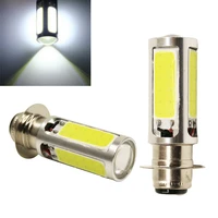 1pcs h6m px15d high quality xenon white cob led for atv car motor bike headlight bulb fog light lamp dc12v