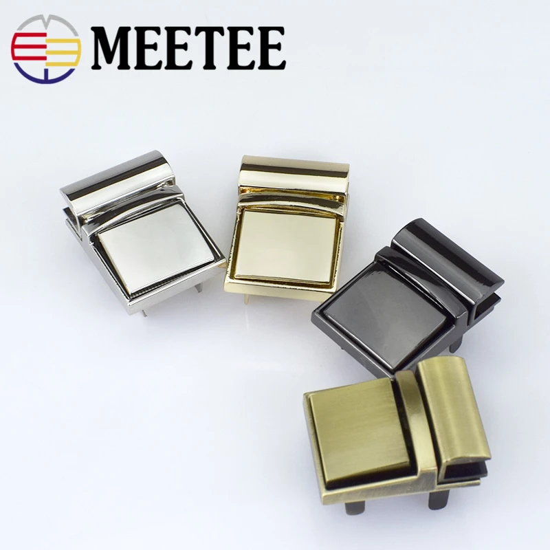 2шт Meetee сумки Поворотные аксессуары для замков металлическая закрутка