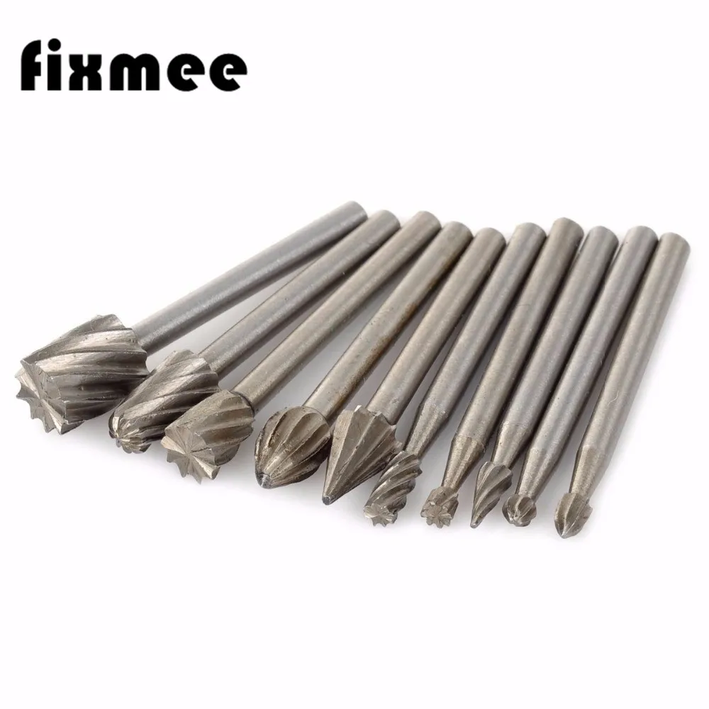 Набор фрез из быстрорежущей стали комплект 10 насадок для дрели Dremel