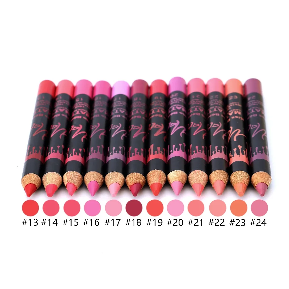 Kiss beauty 1 шт. многоцветная губная подводка карандаш функциональный для бровей глаз