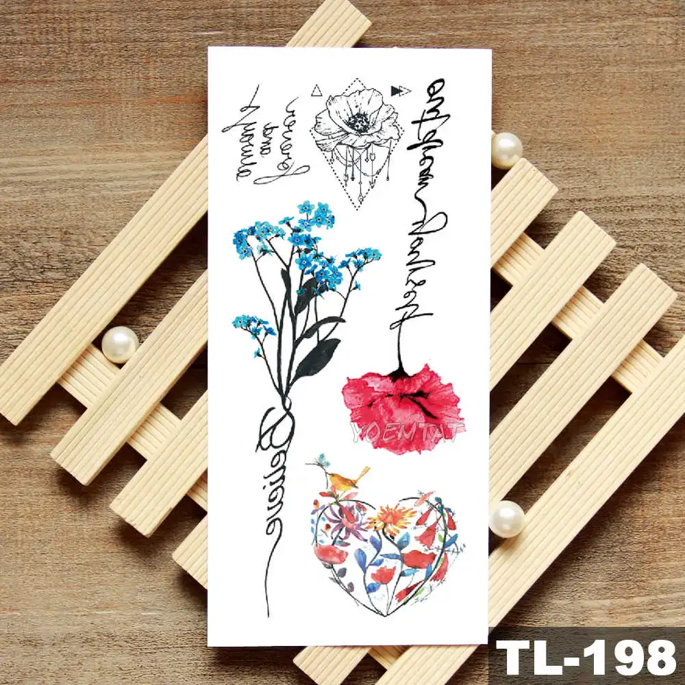 Панда Лев маленькое животное водостойкая временная татуировка наклейка милый кот слон флэш-татуировки боди-арт поддельная татуировка на руку для женщин - Цвет: 16-TL-198