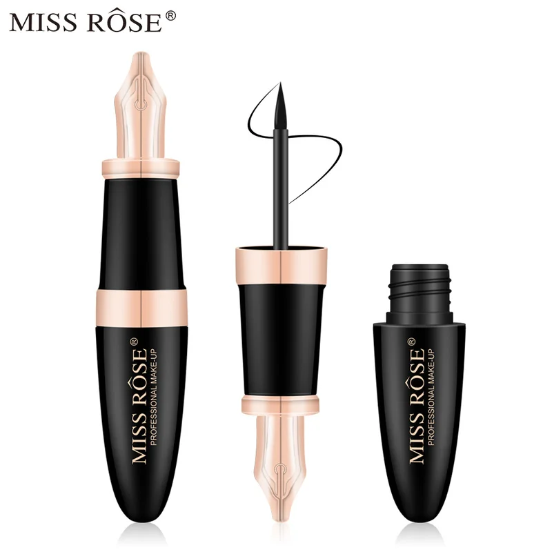 MISS ROSE Black жидкая подводка для глаз долговечная быстросохнущая карандаш женщин
