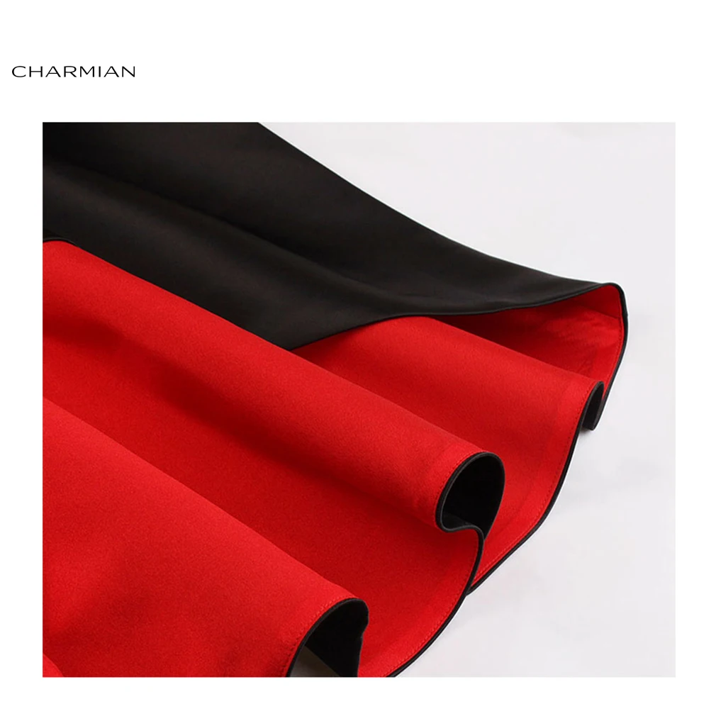 Женское винтажное асимметричное платье Charmian черное коктейльное вечернее без