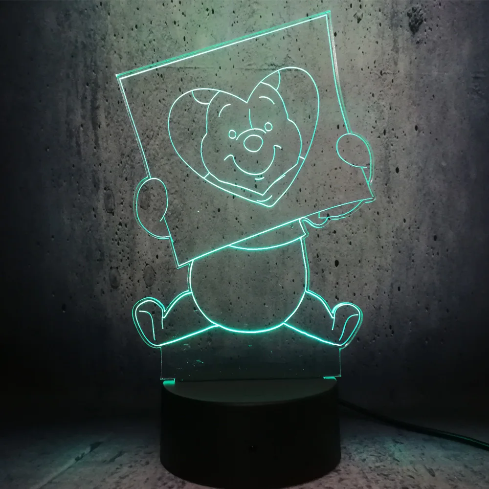 Светодиодная лампа Happy Winnie для детей декор спальни атмосфера история ночные