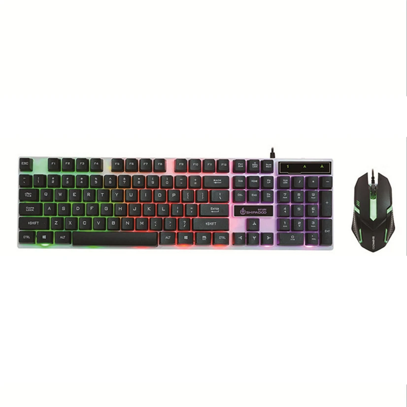 Английская игровая клавиатура D280 с подсветкой светодиодный RGB цветной колпачок
