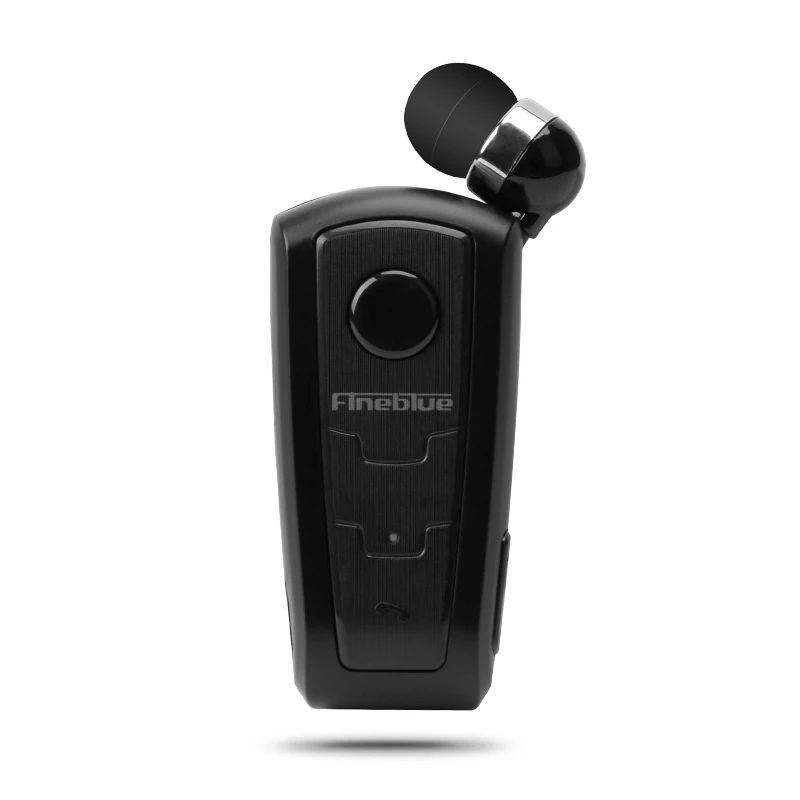 FineBlue F910 беспроводные Bluetooth наушники, портативная гарнитура, выдвижная гарнитура, стерео зажим для наушников, микрофон, телефонный звонок