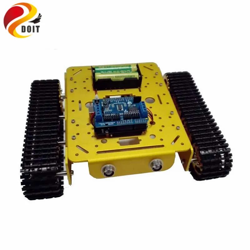 WiFi RC Tank Chassis T200 на Android/iOs Телефон с Ar duino Development Board + Drive Shield 2 двигателя DIY