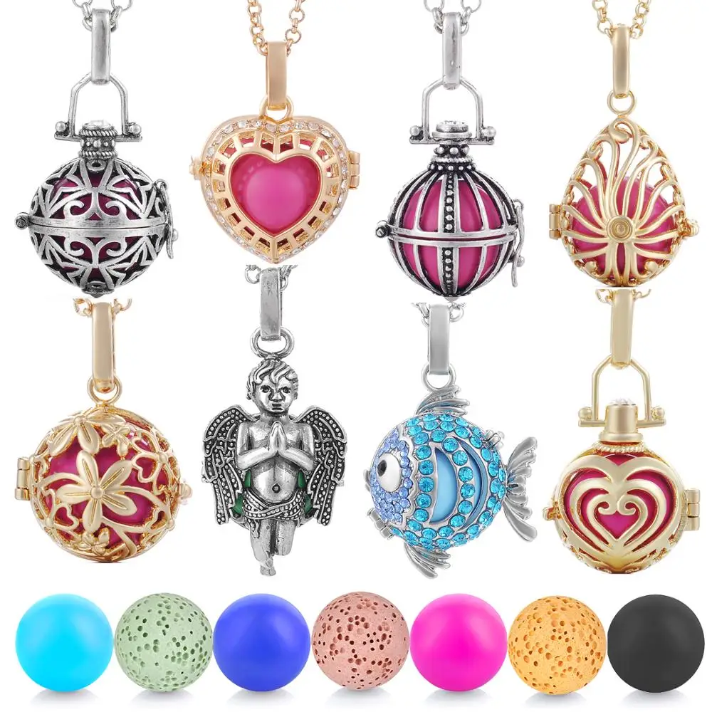 

Vocheng Harmony Caller Mexico Chime Angel Ball Locket Necklace Pregnancy Necklace for Pregnant Women VA-060