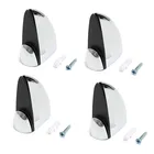 Хит продаж, 4 полированные хромированные Стеклянные Кронштейны для полки, держатели для ванной комнаты, 38*40 мм