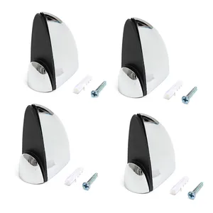 Хит продаж, 4 полированные хромированные Стеклянные Кронштейны для полки, держатели для ванной комнаты, 38*40 мм