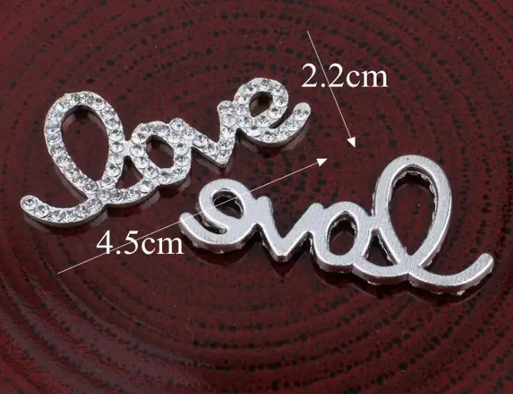 10 шт. рисунок в виде сердца Стразы ожерелье кнопки серебро красивая одежда