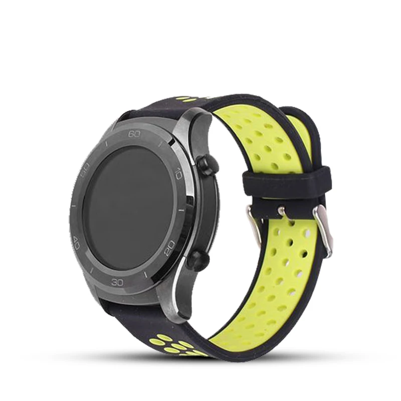 20 мм ремешок для часов HUAWEI Watch 2 спортивные Смарт часы Силикагель силиконовый