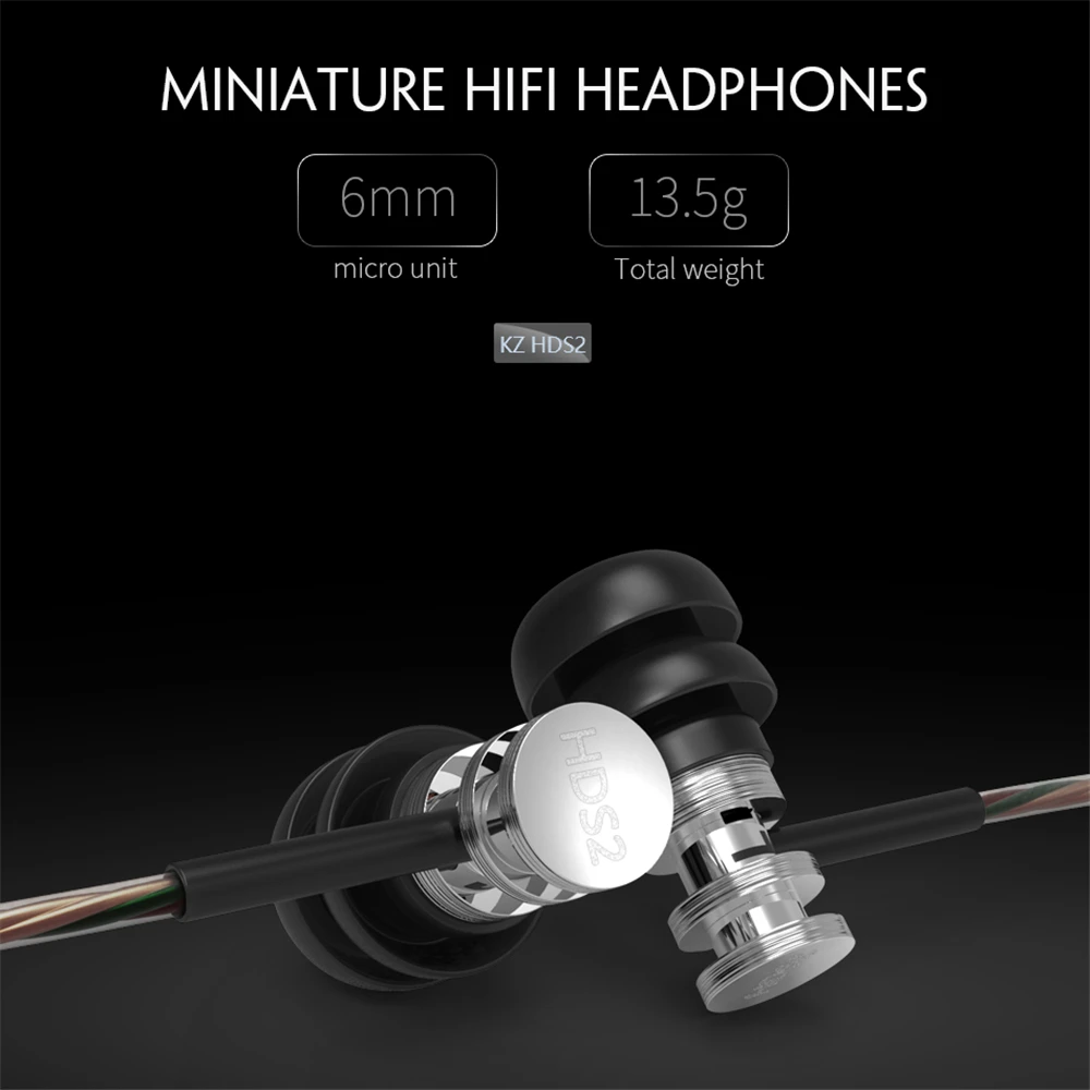 Kz HDS2 6 мм наушники Fone де Ouvido Auriculares Steelseries Go Pro Audifonos dj с микрофоном mp3-плеер |