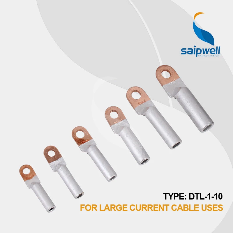 (5 шт./лот) медный и алюминиевый клеммный кабельный наконечник DTL типа 95mm2 клемма