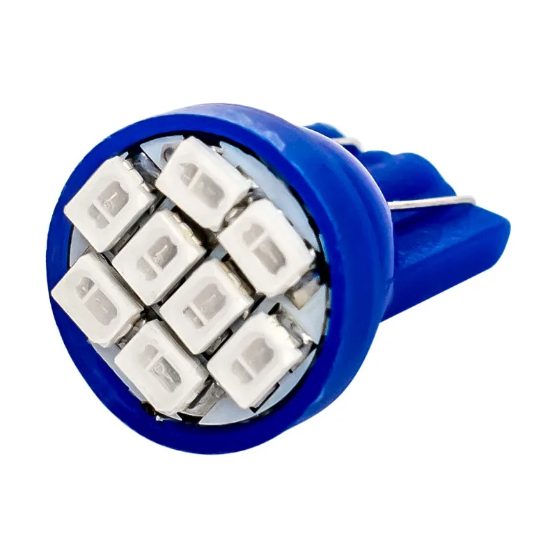 100 шт. T10 8 smd светодиодов 8SMD Автомобильные светодиодные 194 168 192 W5W 3020smd супер яркие