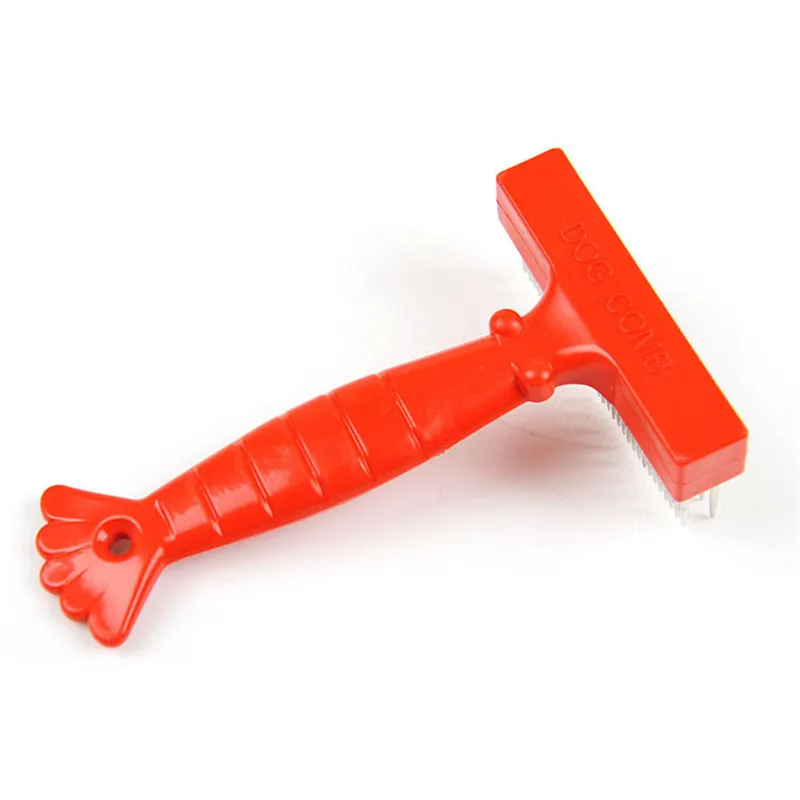 Расческа для домашних животных двухрядная щетка из нержавеющей стали груминга