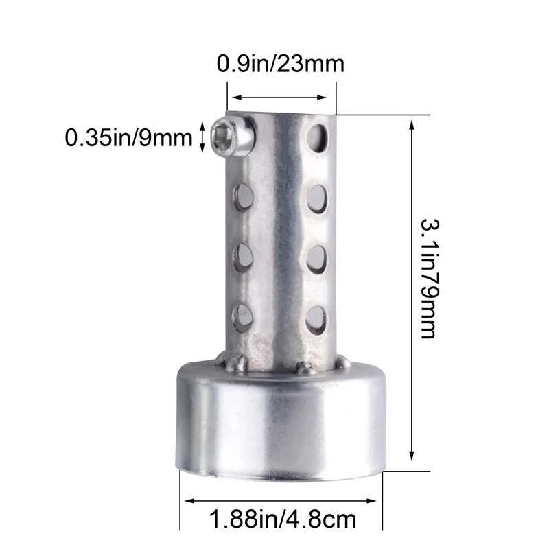 48mm SPEEDWOW 1 шт. 42/45/48/мм из нержавеющей стали глушитель Регулируемый дБ убийца глушитель шумоподавитель для мотоцикла - Цвет: 48mm