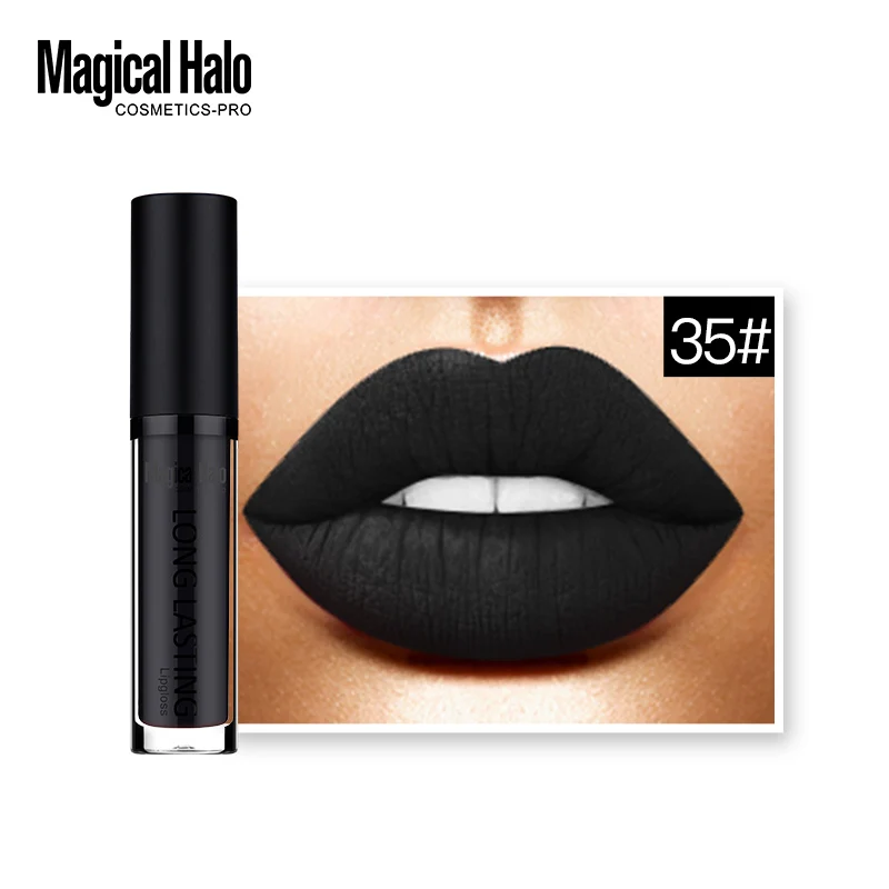 35 20-38 цветов бренд Magical Halo жидкая помада стойкий блеск для губ матовая губная помада водостойкая блеск для губ татуировка Обнаженная Cosmetcis Berry - Цвет: 35