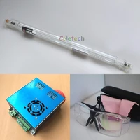40w co2 laser tube 70cm power supply engraver cutter goggles g