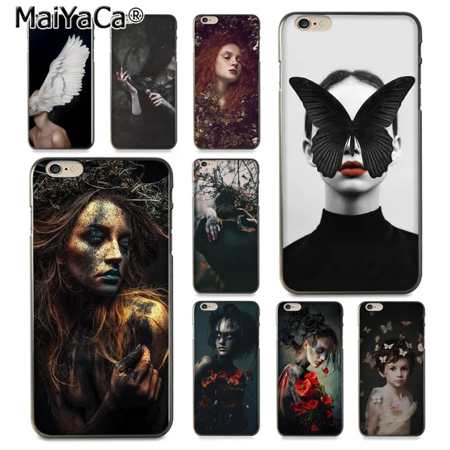 MaiYaCa Уникальная девушка и цветок прекрасный для iPhone 4S SE 5C 5S 6S 7 8 Plus X XR XS MAX черный