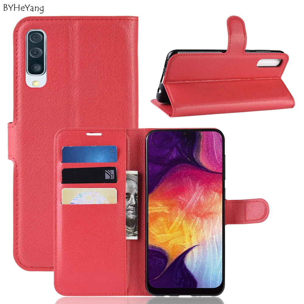 Для Samsung Galaxy A50 чехол A505F A505 A 50 Флип кожаный для телефона с подставкой Coque роскошный