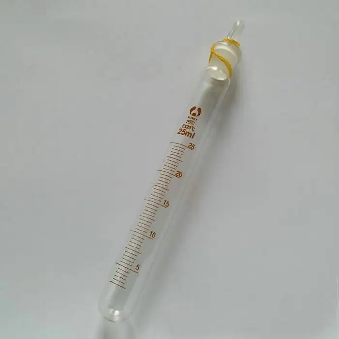 1pcs 5/10/20/25/50ml lab glass graduation test tube with ground stopper round bottom | Канцтовары для офиса и дома