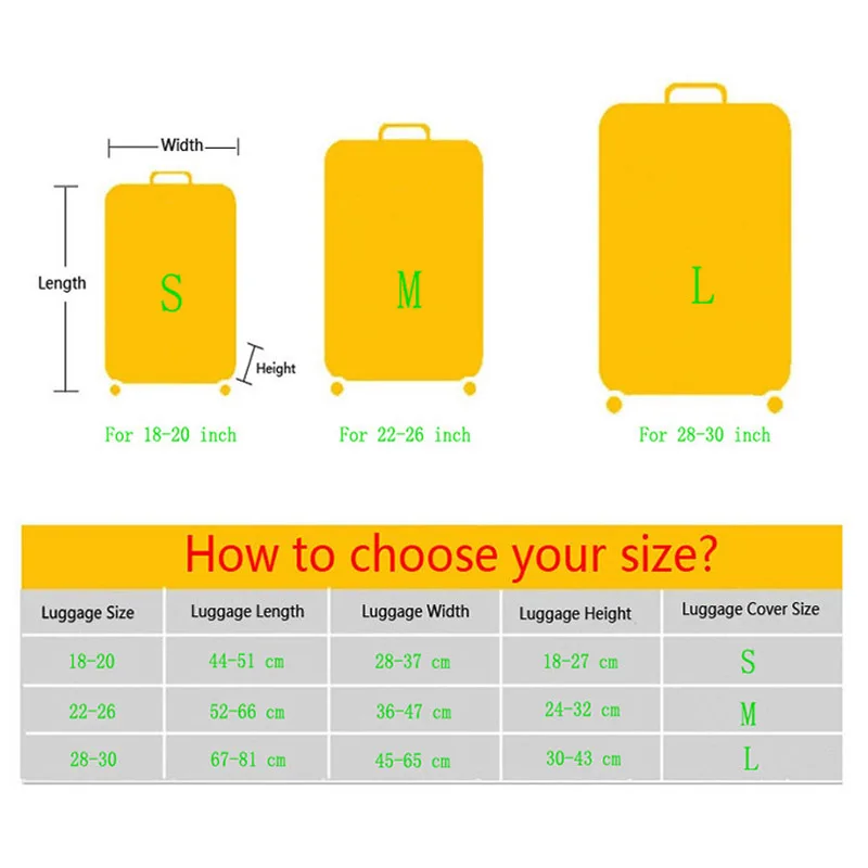 Чехол для чемодана Модный чехол защитный чемоданов на колесиках пылезащитный