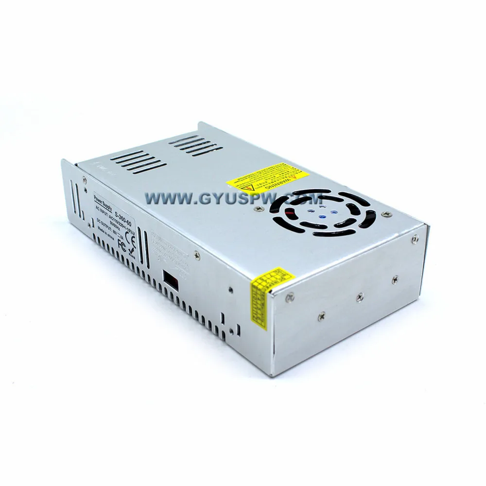 Одиночный выход DC60 6A 360 Вт переключатель питания AC к DC60V SMPS для 3D принтера шаговый