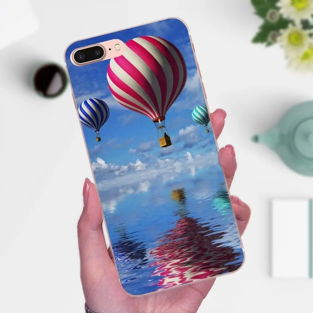 Красочные воздушные шары Fire Balloon для Huawei P7 Honor 4C 5A 5C 5X 6 6C 6A 6X 7 7X 8 9 V8 V10 Y3II Y5II Y6II G8 Play