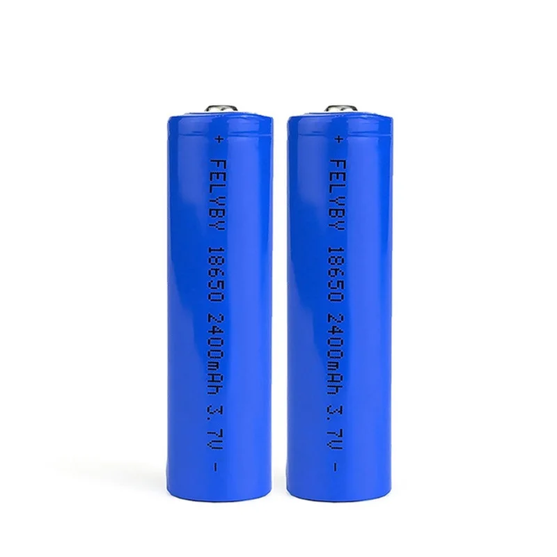 Горячее предложение! Распродажа! FELYBY высокое качество 3,7 V 2400mAh 2-10 шт 18650 литий-ионная аккумуляторная батарея с USB зарядным устройством - Цвет: 2 pcs