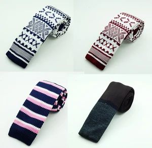 GUSLESON новый модный мужской вязаный галстук, фирменный тонкий дизайнерский мужской вязаный галстук для шеи, узкие галстуки для мужчин