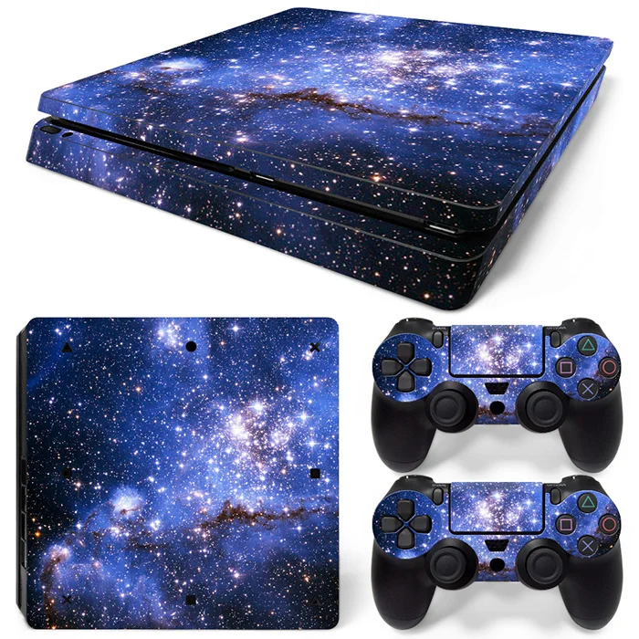 Синяя Вселенная наклейка для Ps 4 Slim для Playstation 4 Slim для ps4 slim Виниловая наклейка чехол Ball