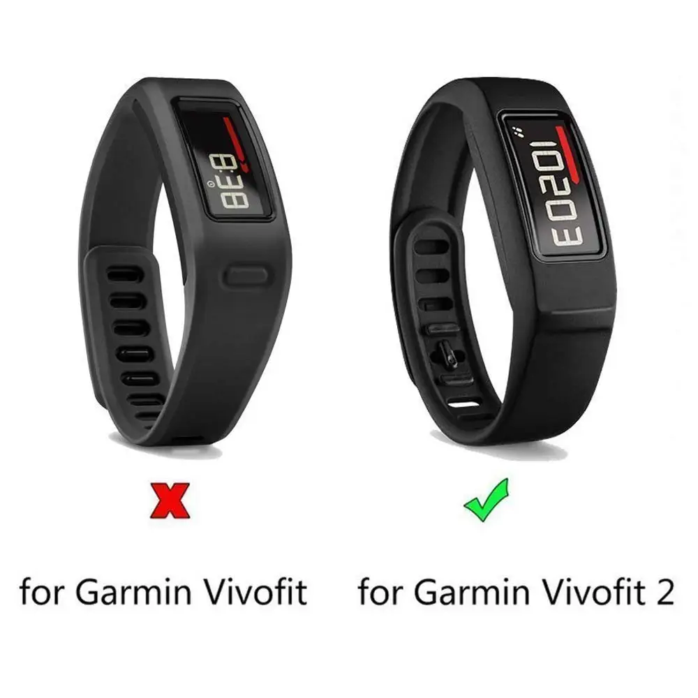 4 шт. в упаковке для Garmin Vivofit, 2 ремешка, Цветной силиконовый сменный ремешок, Смарт-часы, браслет на запястье для Garmin Vivofit 2