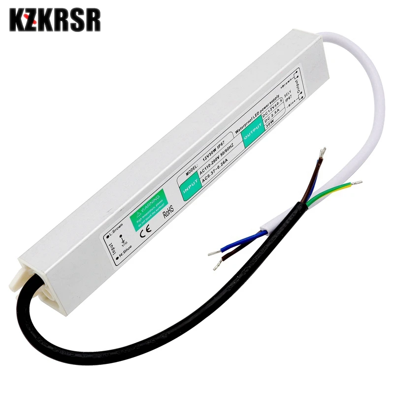 DC12V источник питания 10 Вт/15 Вт/20 Вт/25 Вт/30 Вт/45 Вт/50 Вт/60 Вт/80 Вт светодиодный