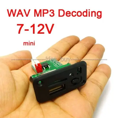 Dc 5V 7-12V Аудио плеер WAV MP3 декодирующая плата с переключателем TF карта U диск для