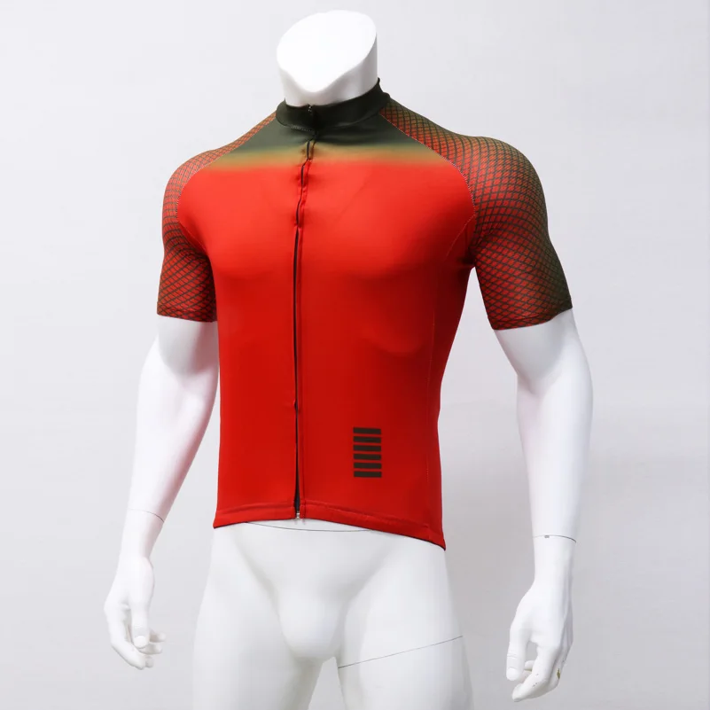 Мужская велосипедная рубашка с коротким рукавом IRONANT красная