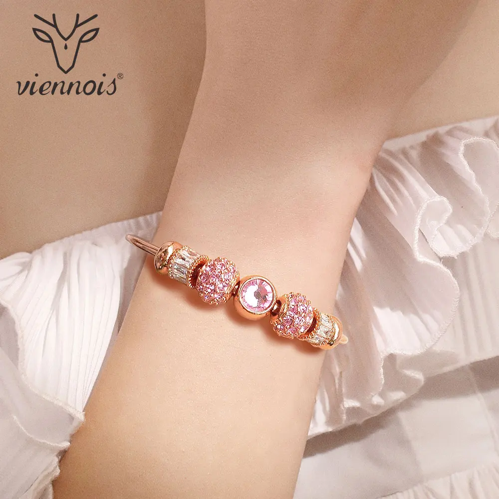 От Viennois покрытие из корейский Стиль Топ австрийским Стразы розового цвета с