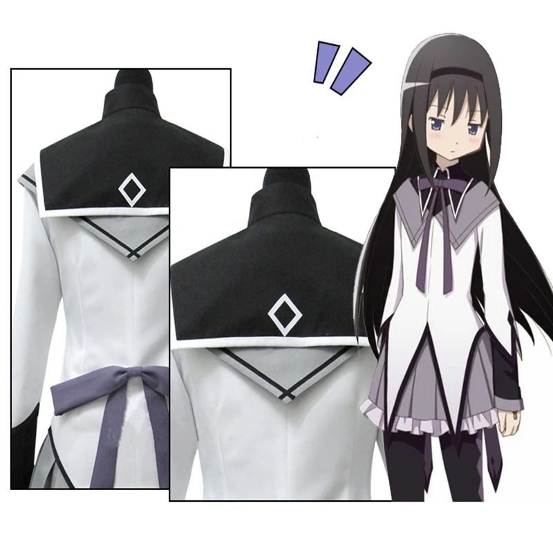 Маги Мадока Magica Akemi Homura Косплей Костюм Любой Размер|akemi homura cosplay|homura cosplaycosplay costume |