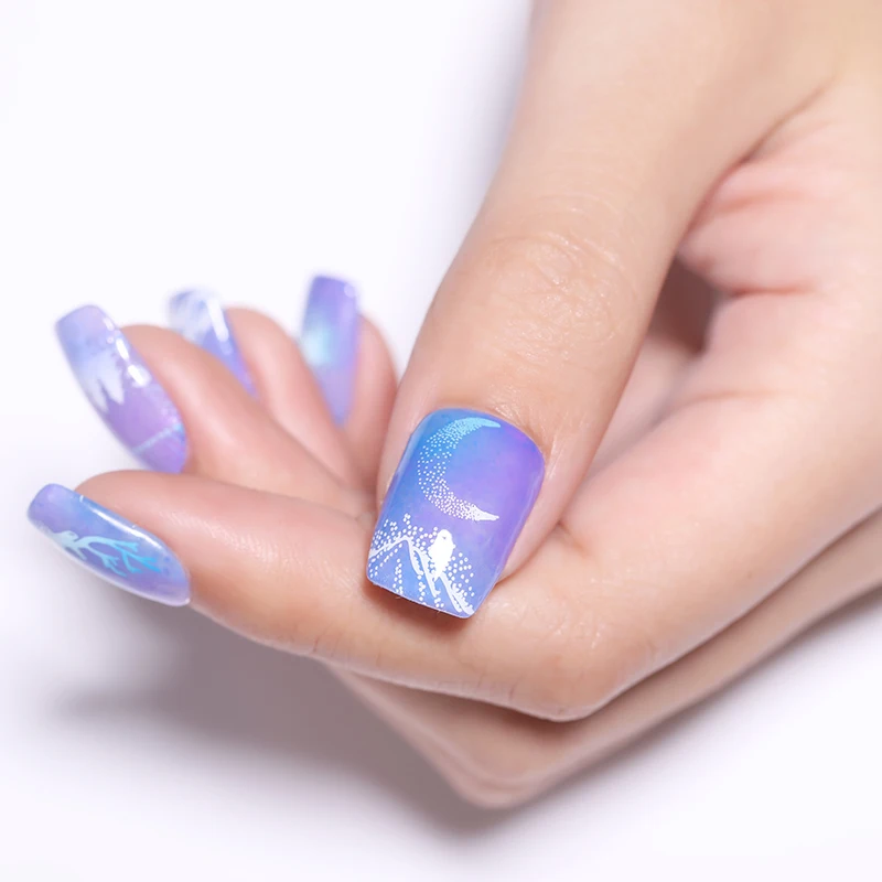 Трафарет NICOLE DIARY для стемпинга ногтей пластина с кокосовой текстурой 3