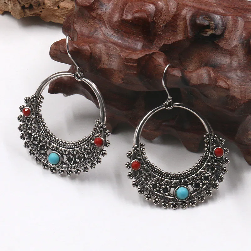 Турецкие винтажные индийские серьги Jhumka для женщин свадебные этнические