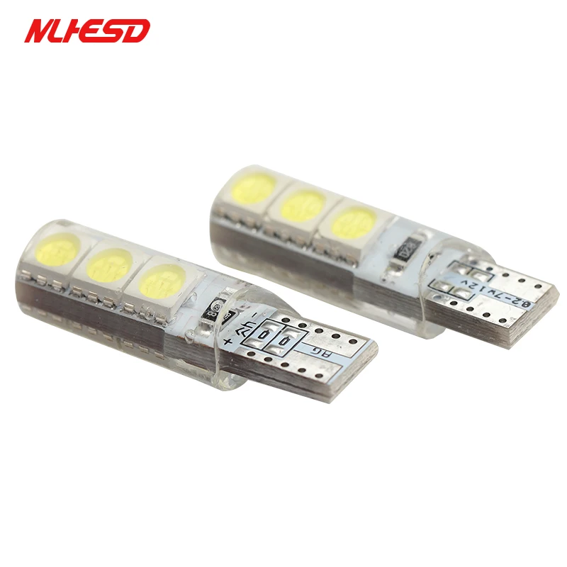100X высокое яркое W5W T10 светодиодный 6 SMD Водонепроницаемый Canbus автомобиль клин