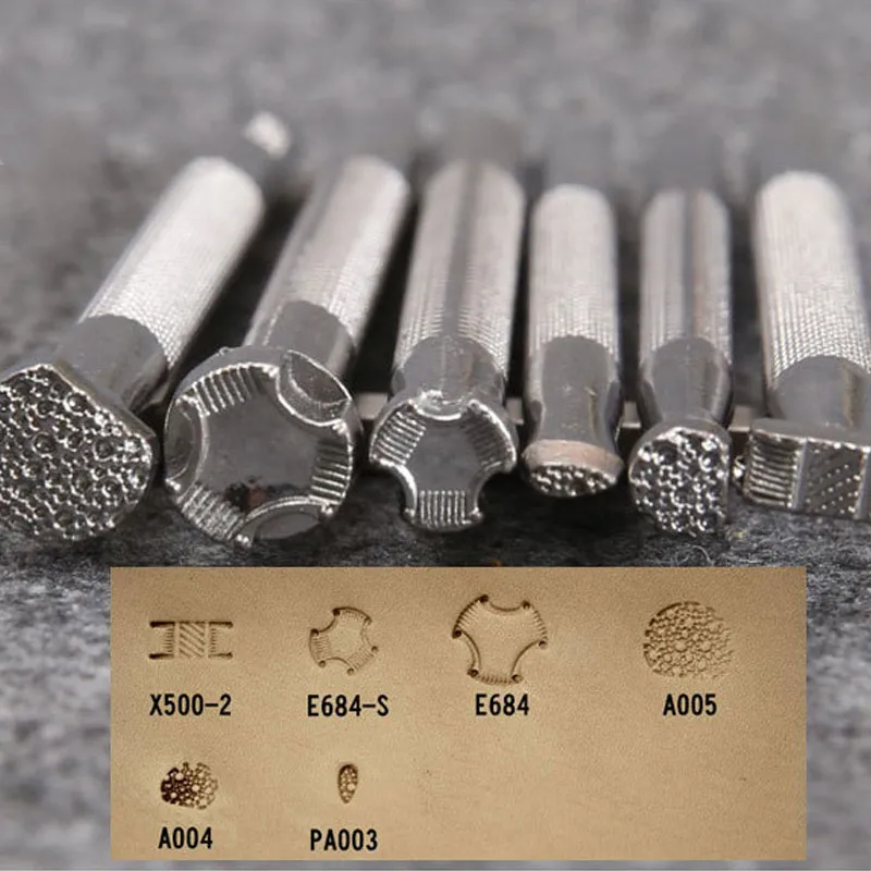 1 шт. инструмент для печати на коже Изготовление седла из сплава резьба ручная